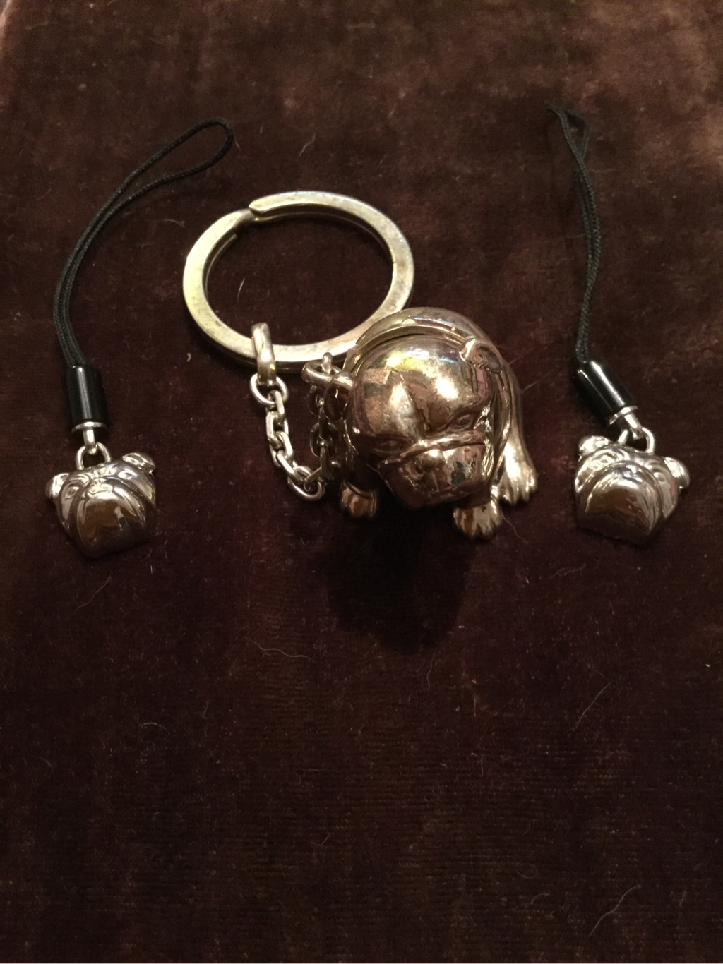 Bulldogs! Not bullion 22nd may 2016 10 Dunhill silver bulldog and silver fobs