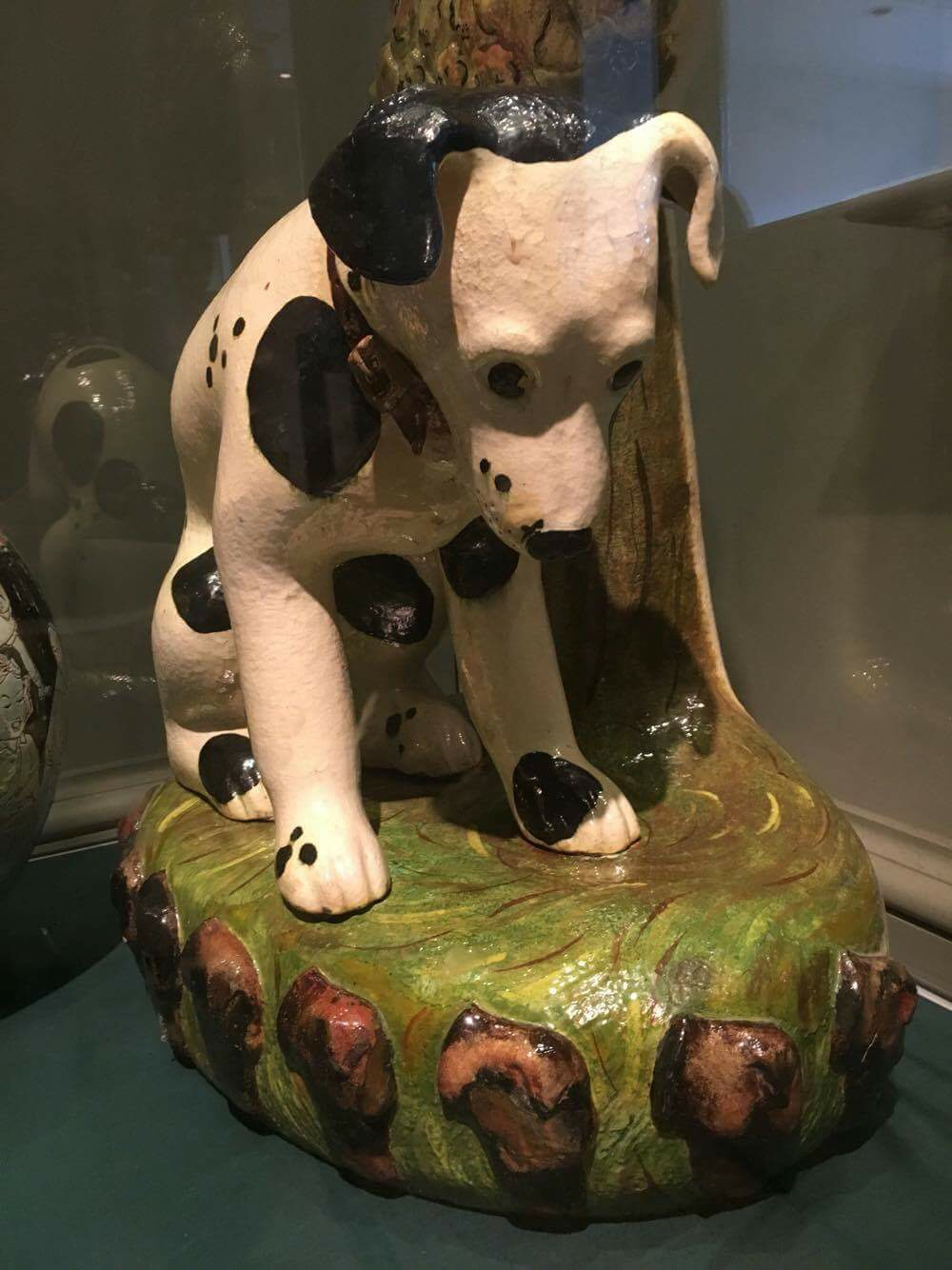 Excited About Exhibiting museum bound. 30 July 2016 12 HUGE pottery dog displayed near reception