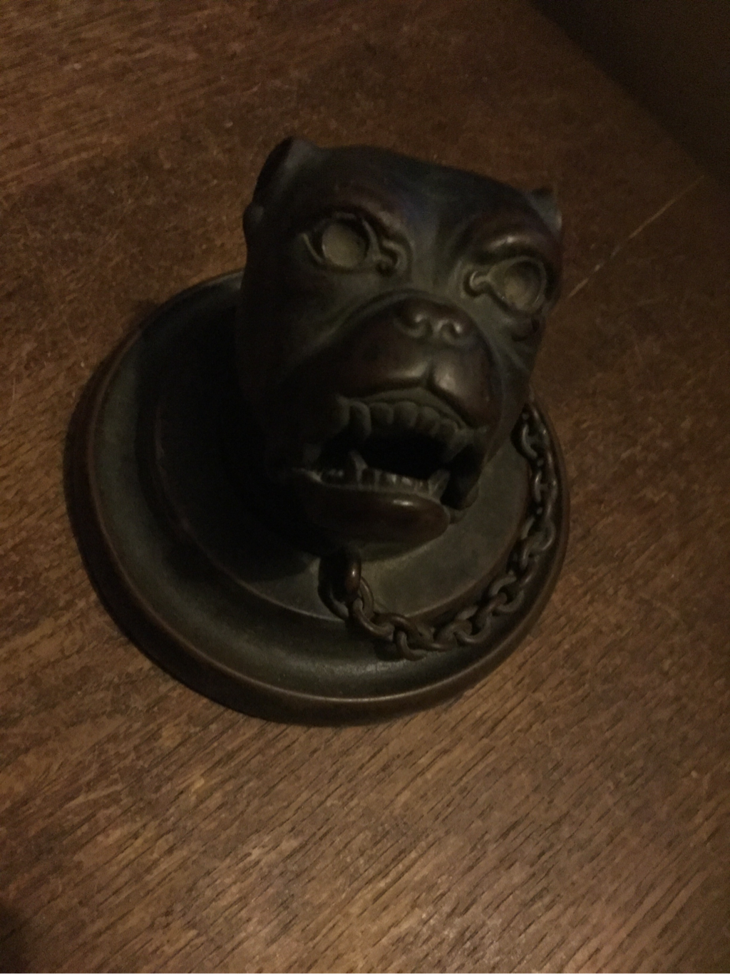 1800s antique European inkwell