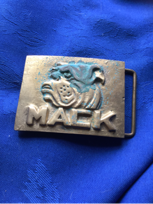 Golden Brown 5 Oxidised brass belt buckle