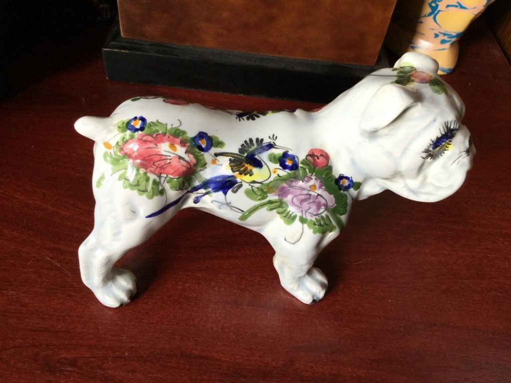 B & D COLLECTING 9 Hand painted bulldog