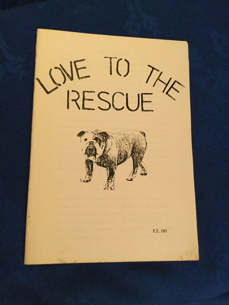 Vintage Bulldog rescue booklet