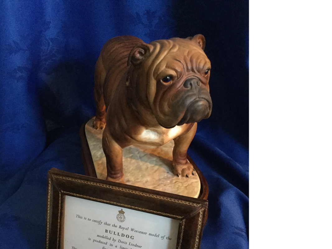 A selection of bulldog perfection 2022 31 Doris Linder Royal Worcester Mack the Dog England
