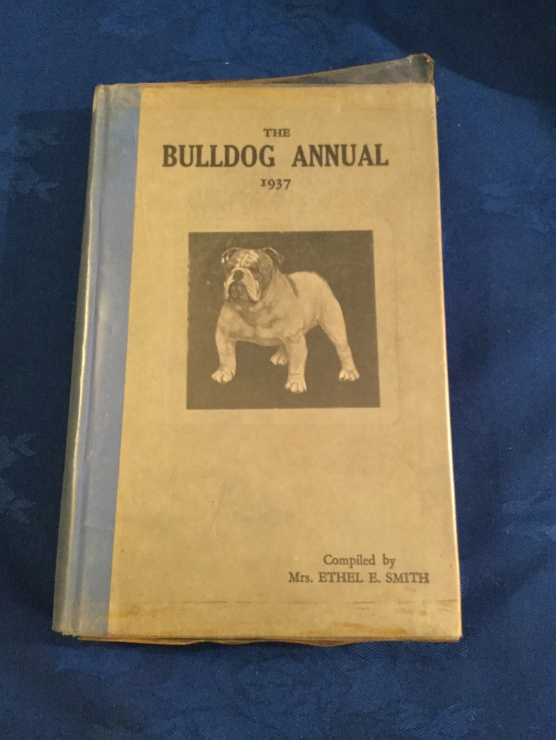 Vintage 1930s bulldog book
