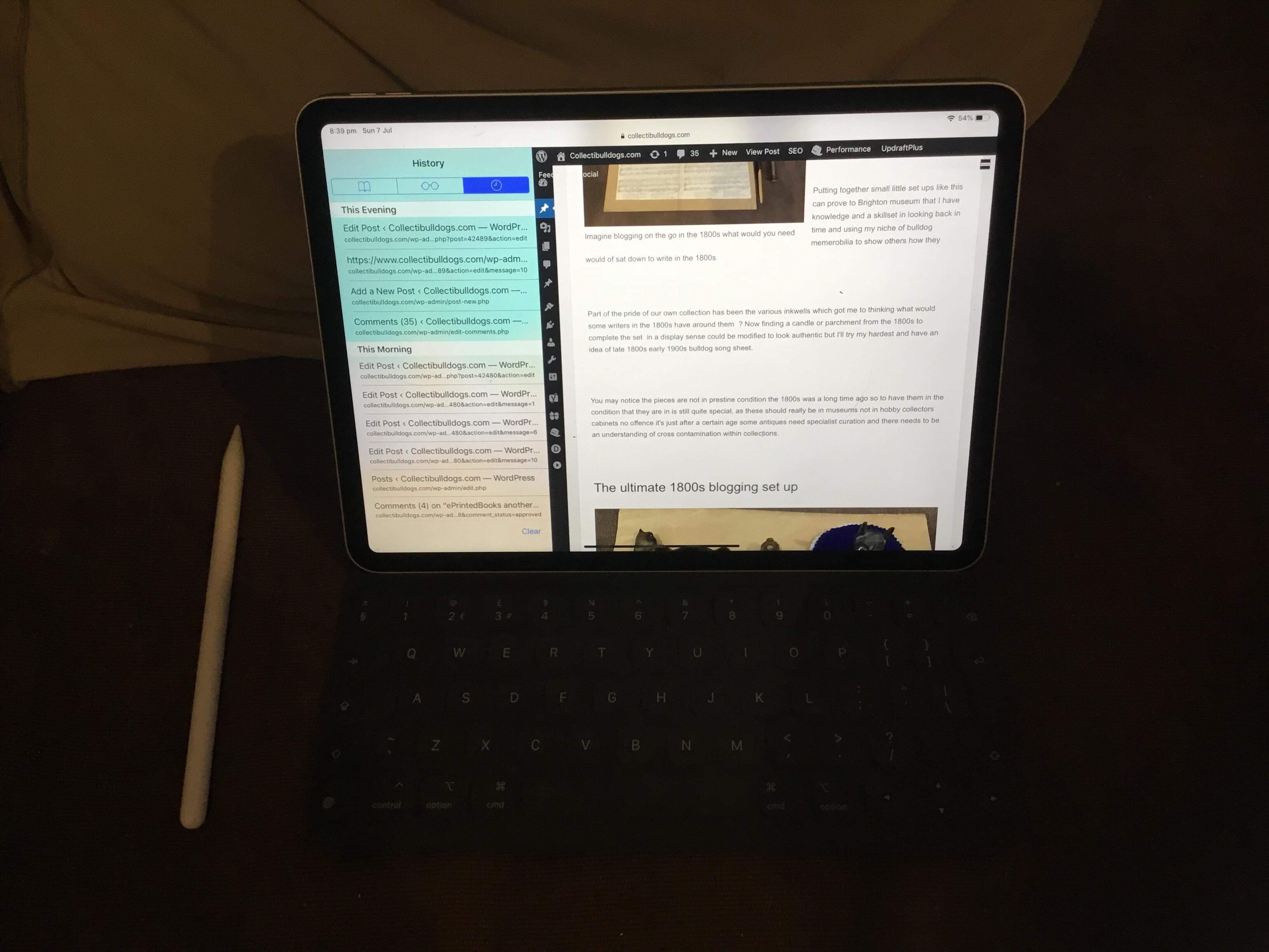 This has to be the ultimate 1800s blogging set up 16 Blogging set up