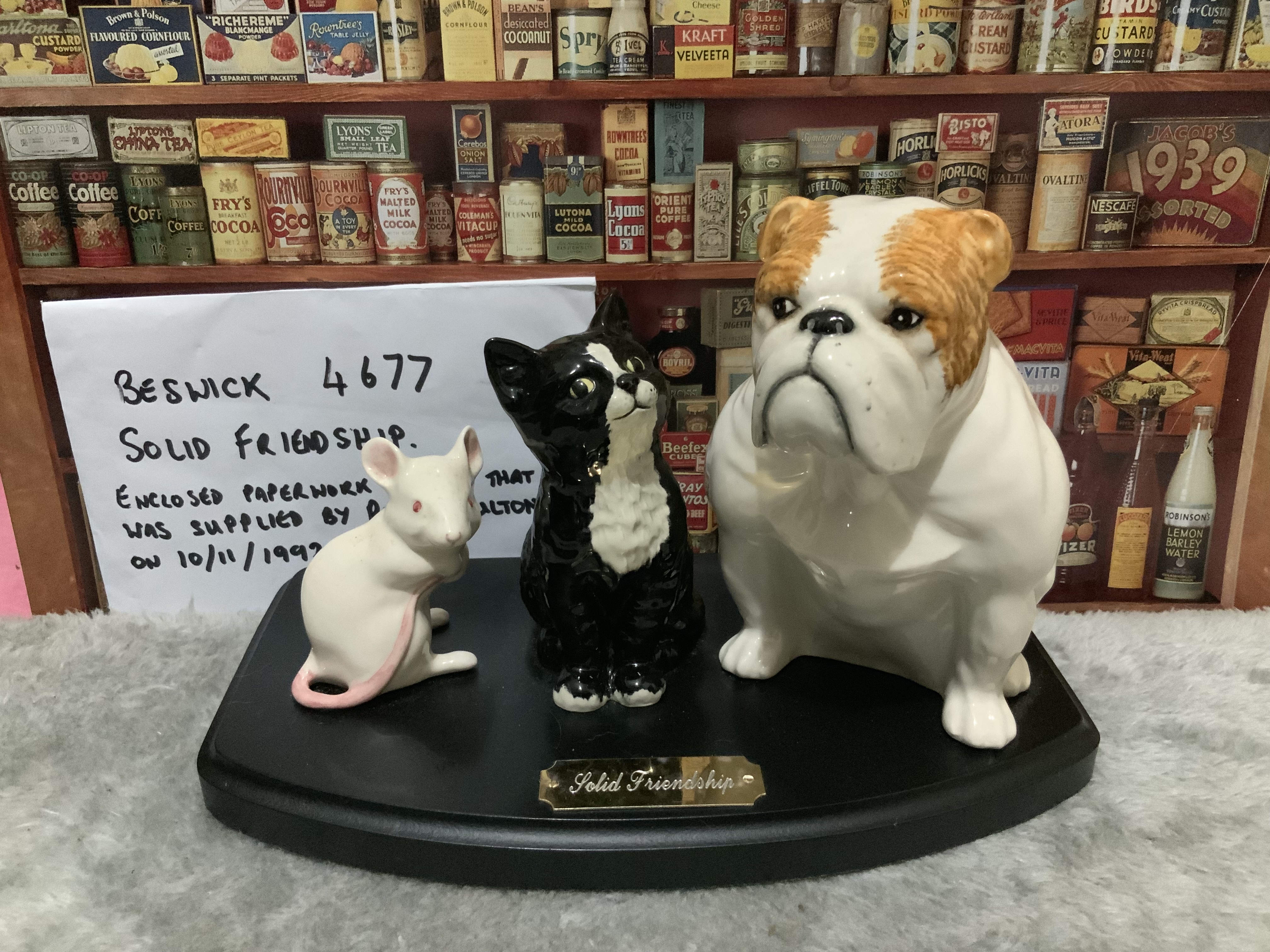 Antique bulldog collection 