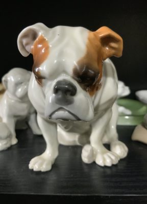 Bulldog memorabilia European porcelain 