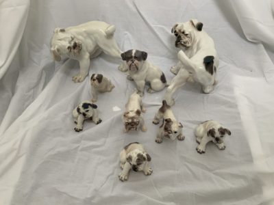 Bulldog memorabilia European porcelain 