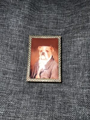 Exquisite Golden bulldog snuffbox