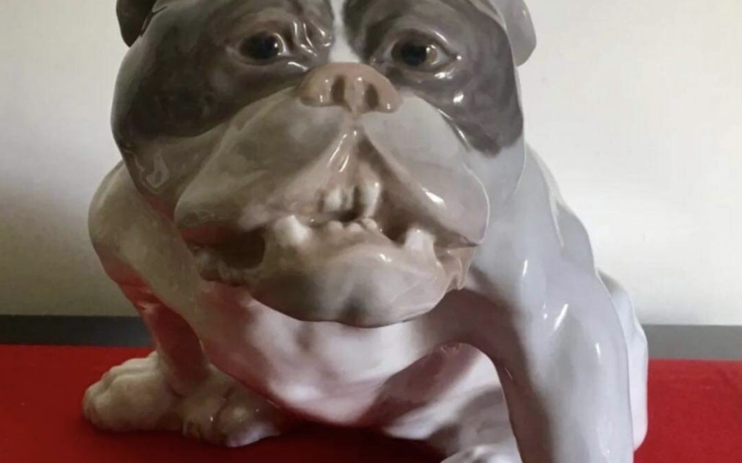 Bulldog memorabilia European porcelain from 2022